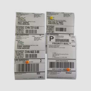 Pre-printed returns labels